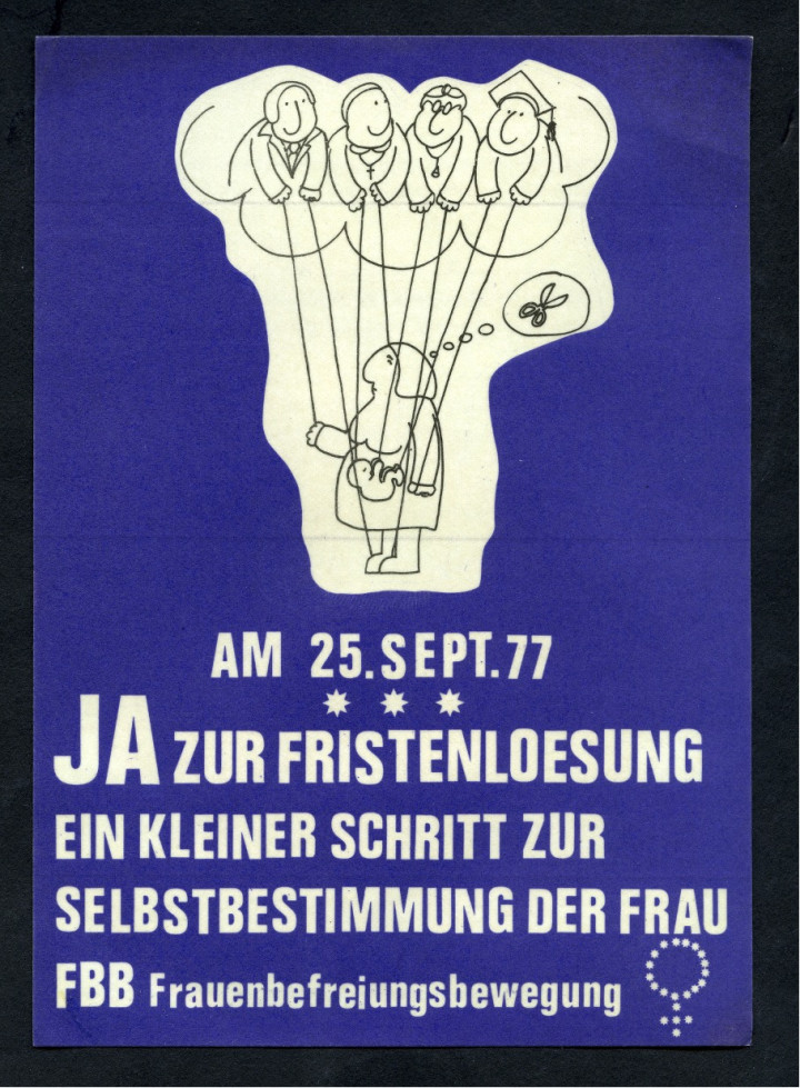 Abstimmungsplakat zur Fristenlösung vom 25. September 1977